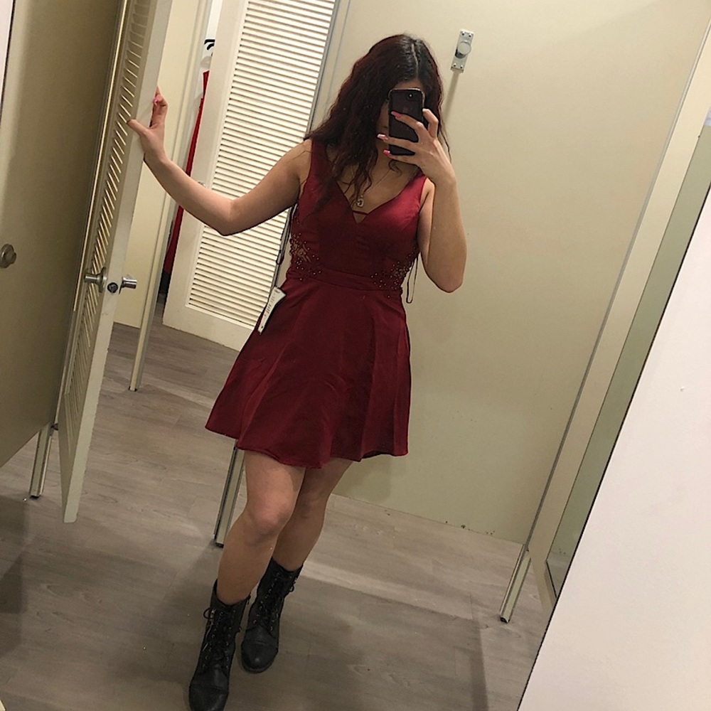 Beautiful Maroon Dress